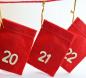 Preview: Nikolaus Weihnachtskalender Girlande zum Selbstbefüllen Rot Weiß